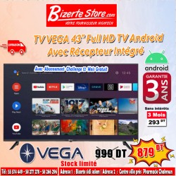 TV VEGA 43" Smart Android...