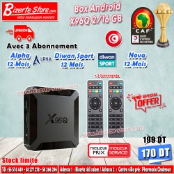 Box TV Android X96Q  2 Go -...
