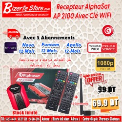 Récepteur Alphasat-2100HD...