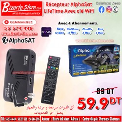 Récepteur Alphasat LifeTime...