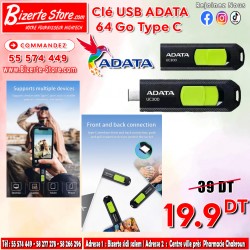 Clé USB ADATA UC300 64Go...