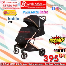 Poussette Bébé Kidilo V3F Noir