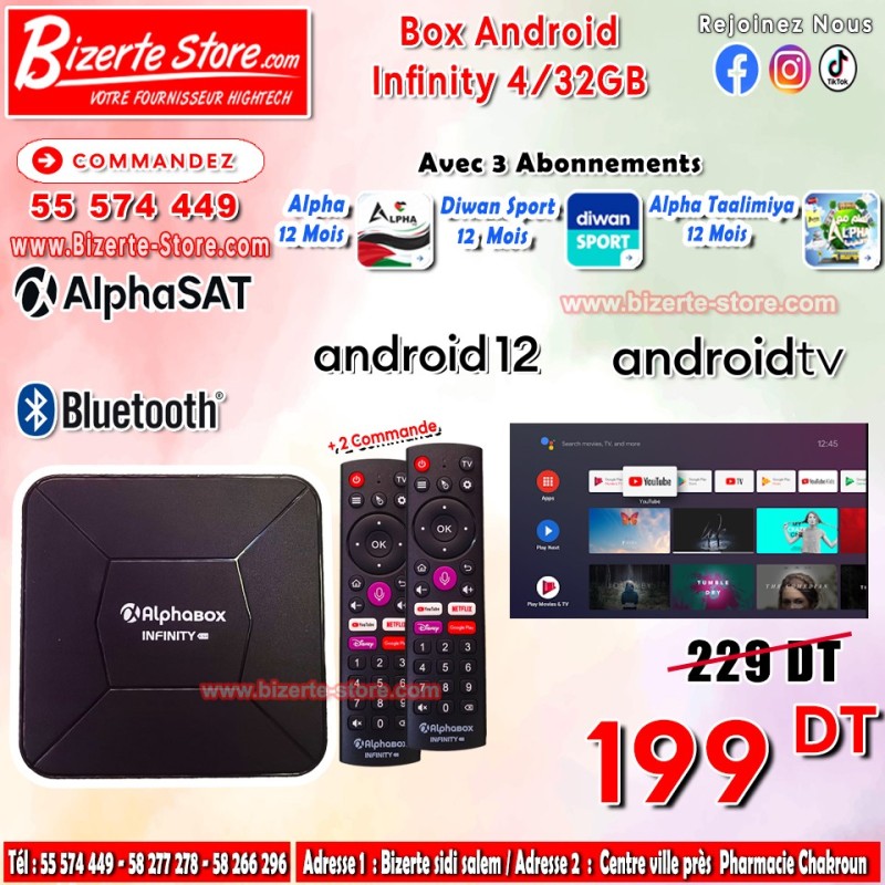 Box Android Alphabox Infinity 4/32GB