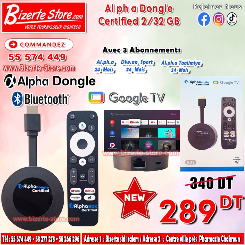 Alpha Dongle certifié par Google 2/32 GB