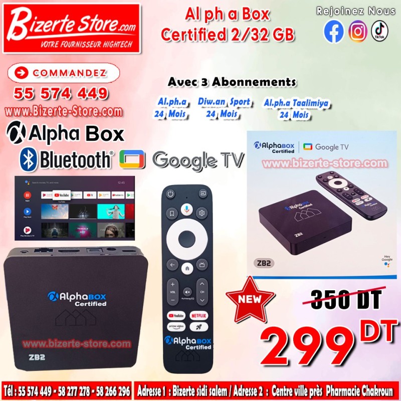 Alpha Box certifié par Google 2/32 GB