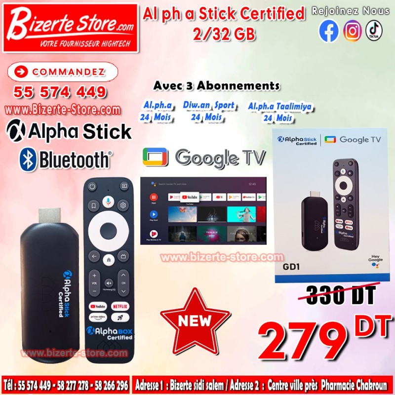 Alpha Stick certifié par Google 2/32 GB
