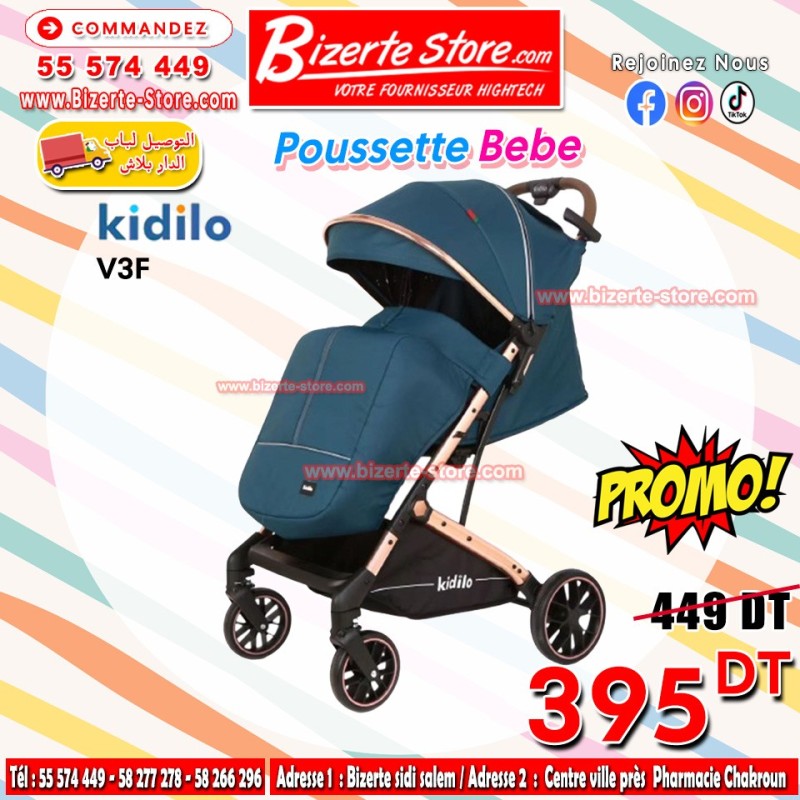 Poussette Bébé Kidilo V3F