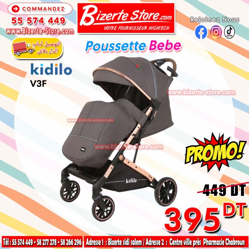 Poussette Bébé Kidilo V3F