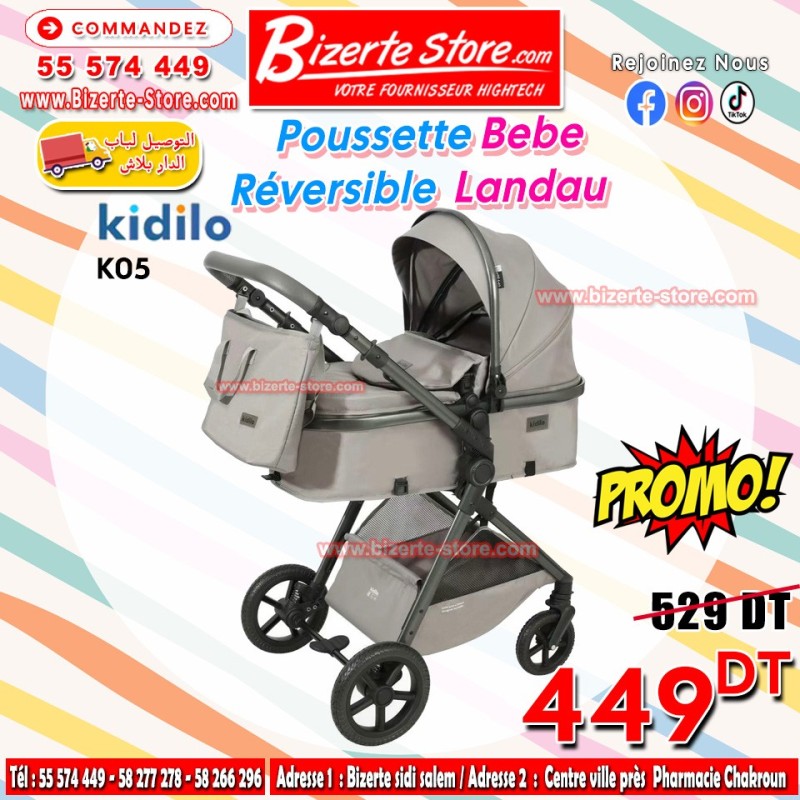 Poussette Landau Bébé Kidilo K05