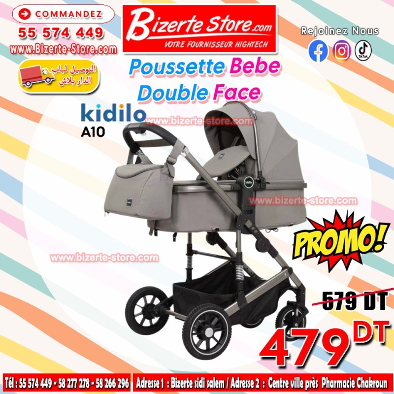 Poussette Landau Bébé Kidilo A10