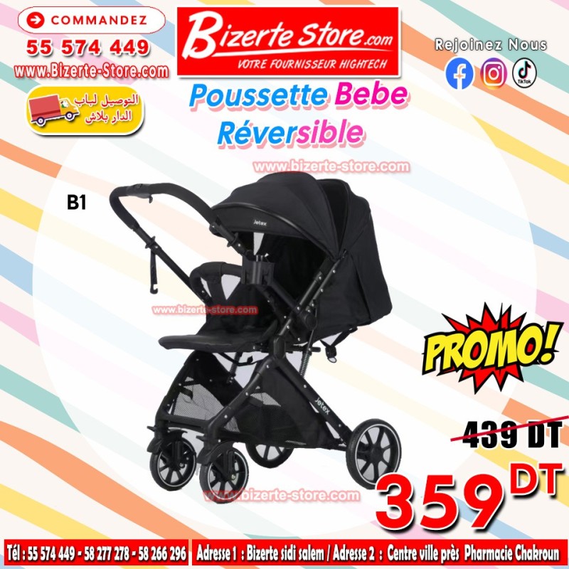 Poussette Bébé Belecoo B1 Réversible