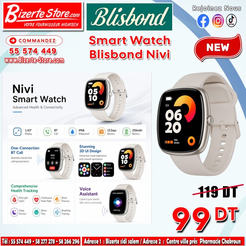 Smart Watch Blisbond Nivi