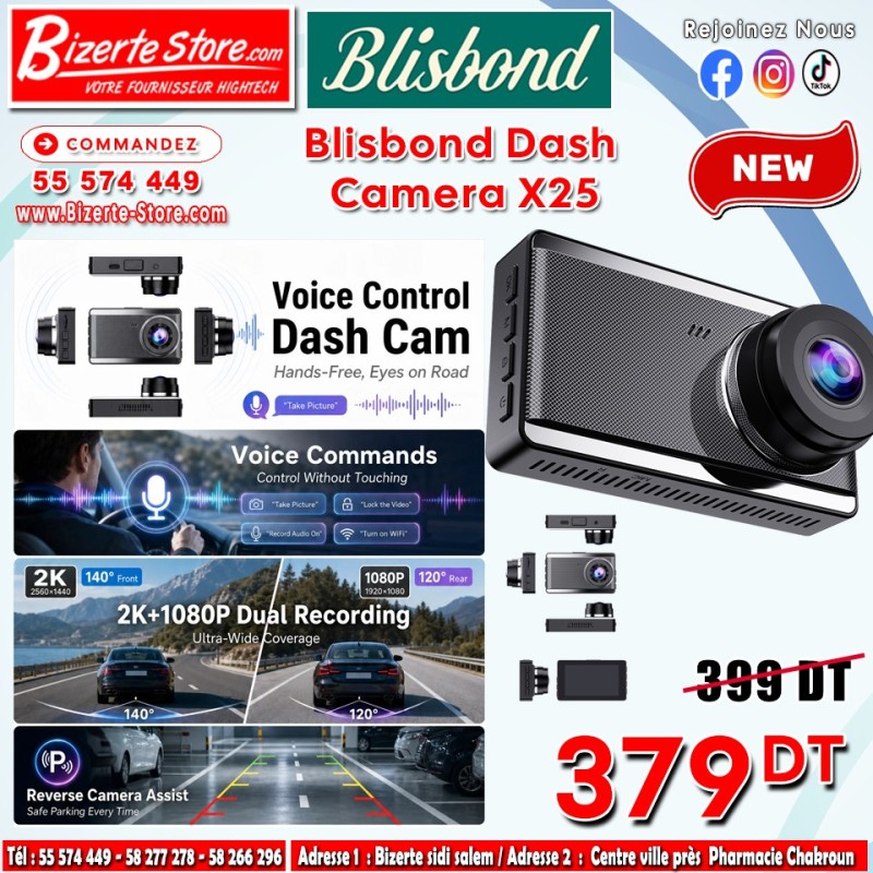 Caméra de voiture Blisbond Dash  Camera X25