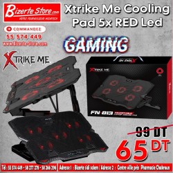 Xtrike Me Cooling Pad 5x RED Led