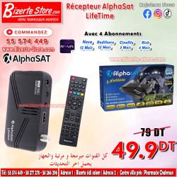 Récepteur Alphasat Life Time