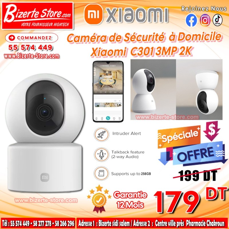 Caméra de surveillance d'intérieur Xiaomi C301
