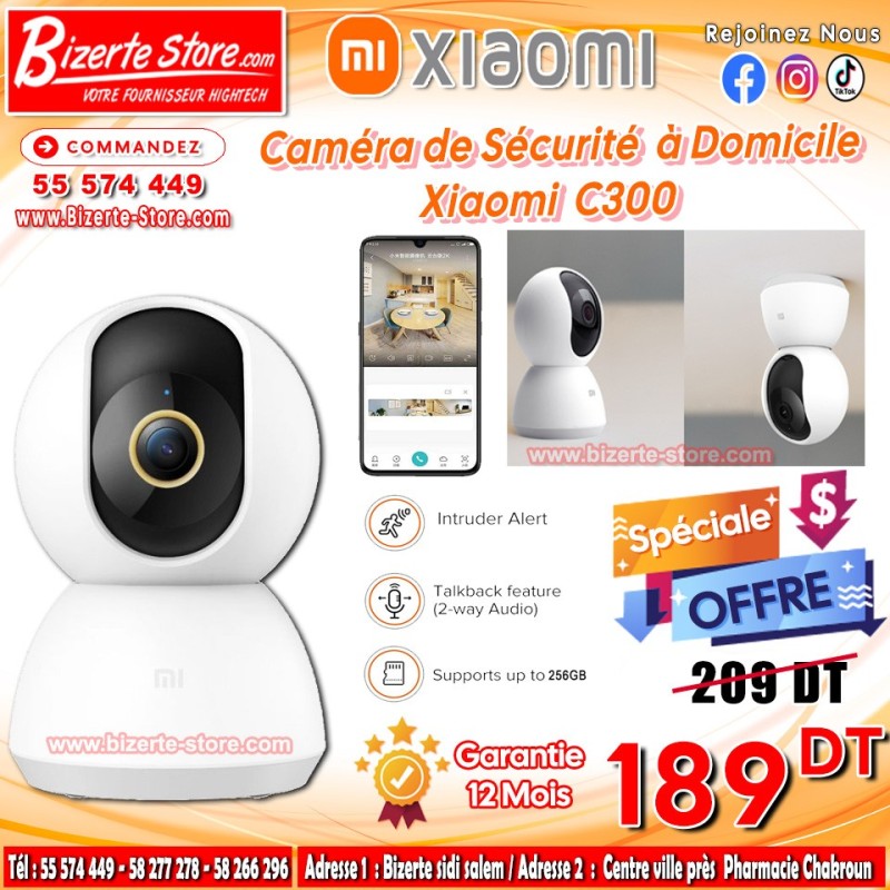 Caméra de surveillance d'intérieur Xiaomi C300