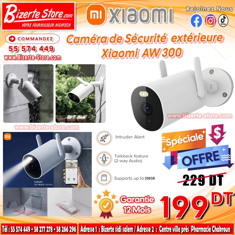 Caméra de surveillance d'extérieur Xiaomi  AW300