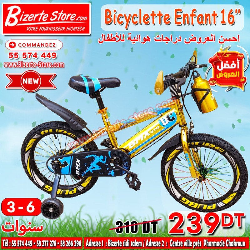 Bicyclette pour enfants  16'' Pouces