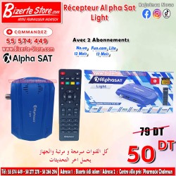 Récepteur Alphasat Light  Bleu