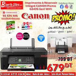 Imprimante à Réservoir Intégré CANON Pixma G3470 3en1 WIFI