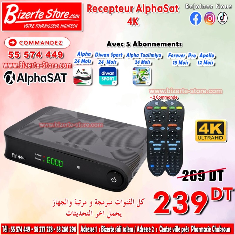 Récepteur Alphasat 4K