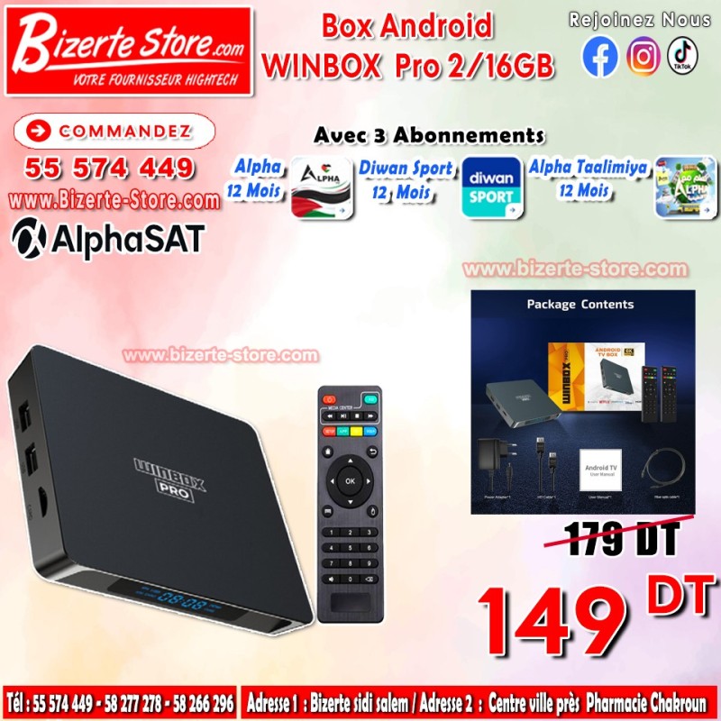 Box Android  WINBOX  Pro 2/16GB