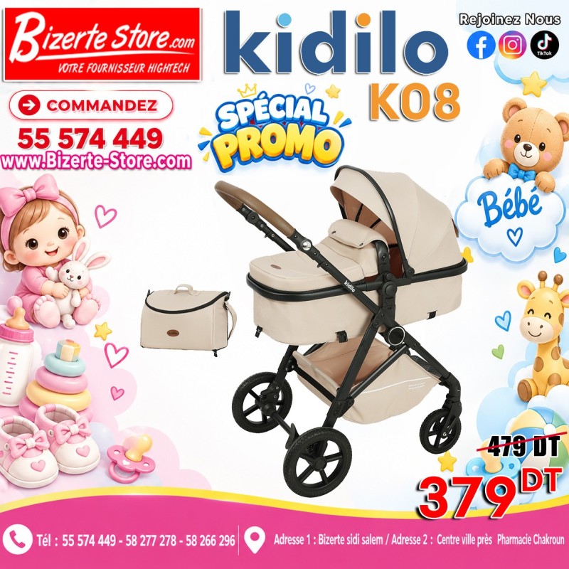 Poussette Landau Bébé Kidilo K08
