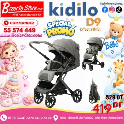 Poussette Bébé  Réversible Kidilo D9
