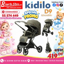 Poussette Bébé  Réversible Kidilo D9