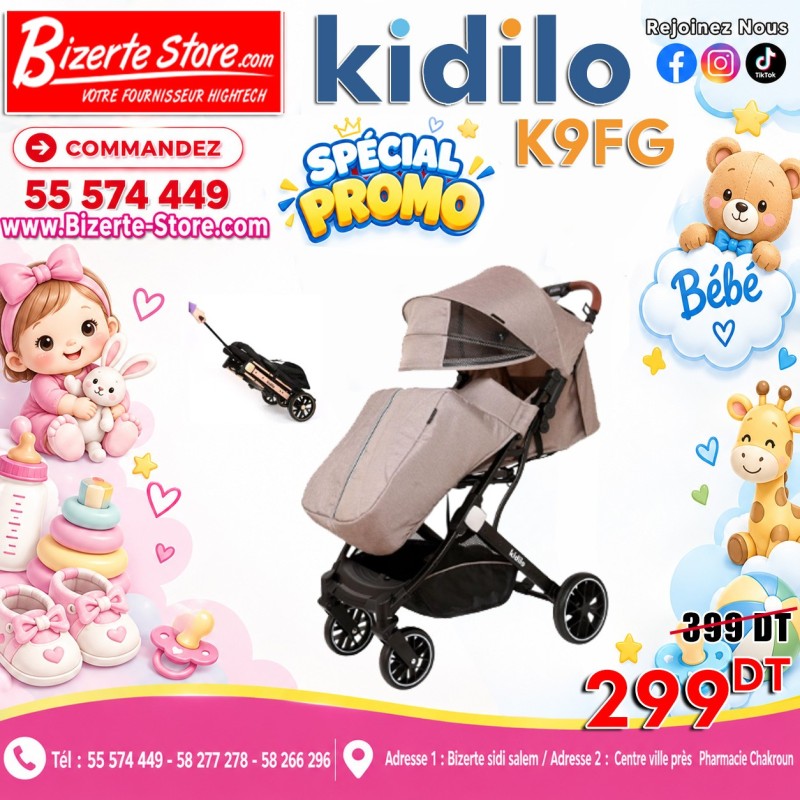 Poussette Bébé  Kidilo K9FG