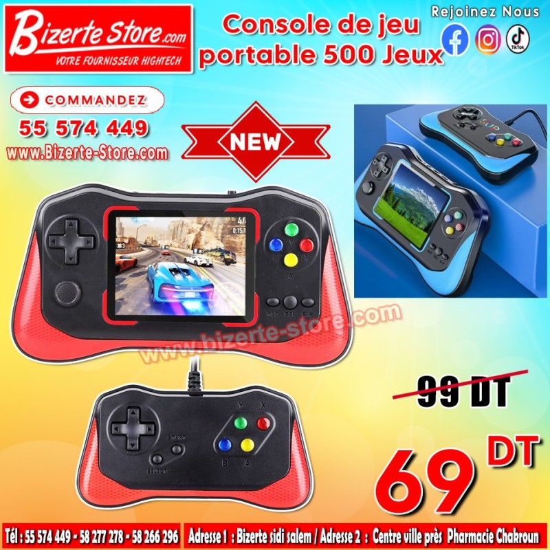 Console de jeu portable 500 jeux