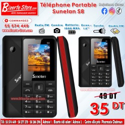 Téléphone Portable  Sunelan S8