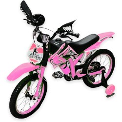 Bicyclette Taille 16 Moto-Cross Pour Enfant