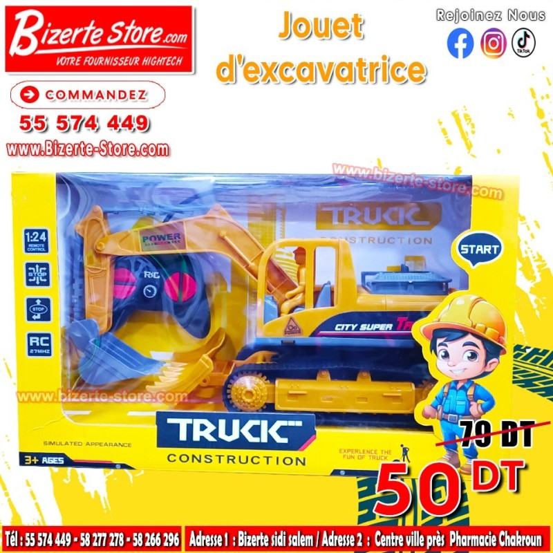 jouet excavatrice