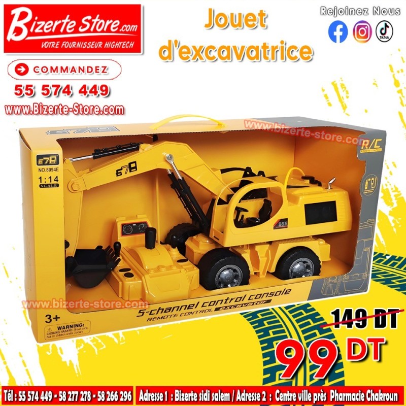 jouet excavatrice