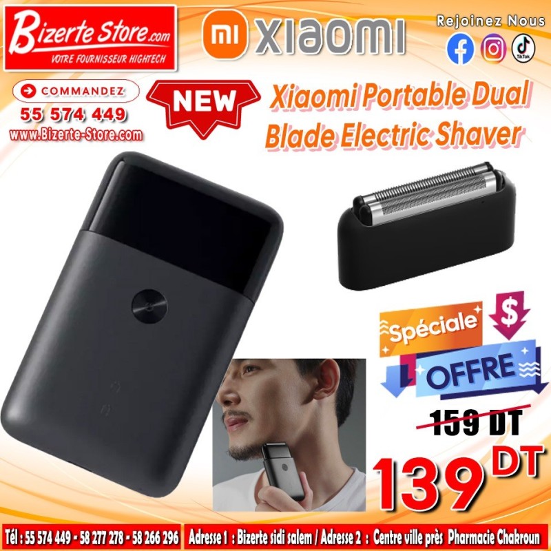 xiaomi portable dual blade electric shaver