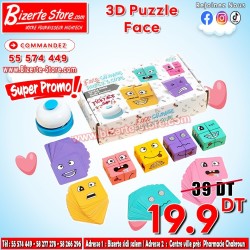 Un 3D puzzle Face