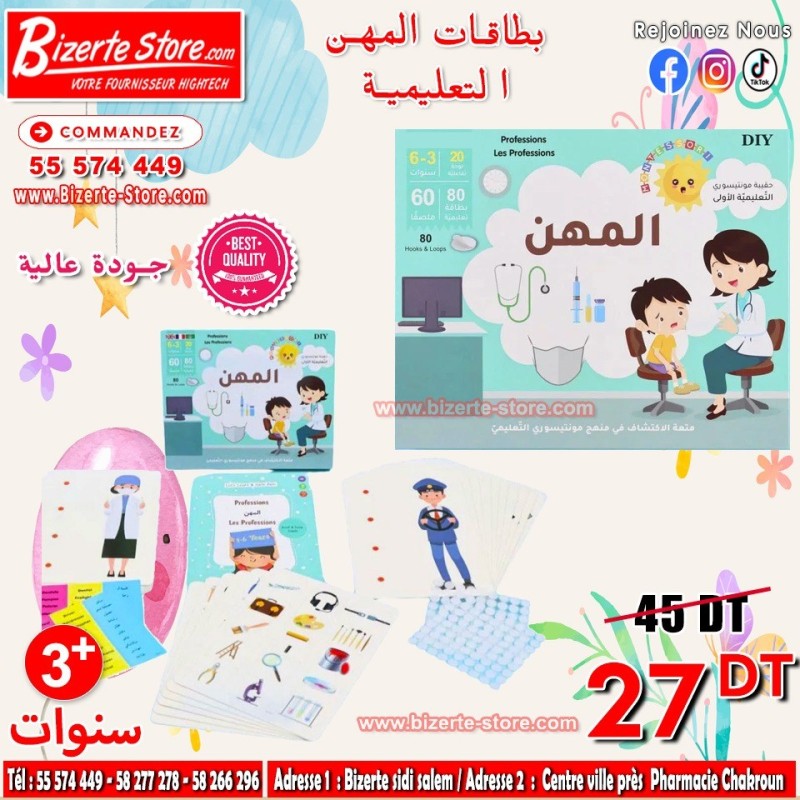 Cartes Métiers Éducatives