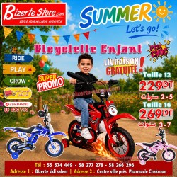 Bicyclette Taille 16 Moto-Cross Pour Enfant