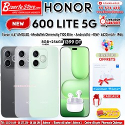 Smartphone HONOR 600 Lite 5G 8Go 256Go