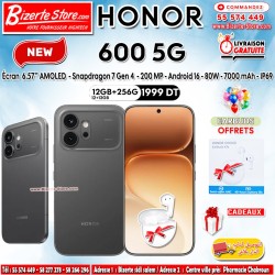 Smartphone HONOR 600 5G 256Go 12Go